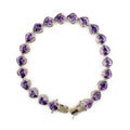 Rhodium Plated Sterling Silver Bracelet in  color