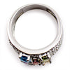 Buy Online Gift Shop Multicolor Sterling CZ Silver Ring