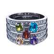 CZ Sterling Silver Ring (Size 7) in Silver color