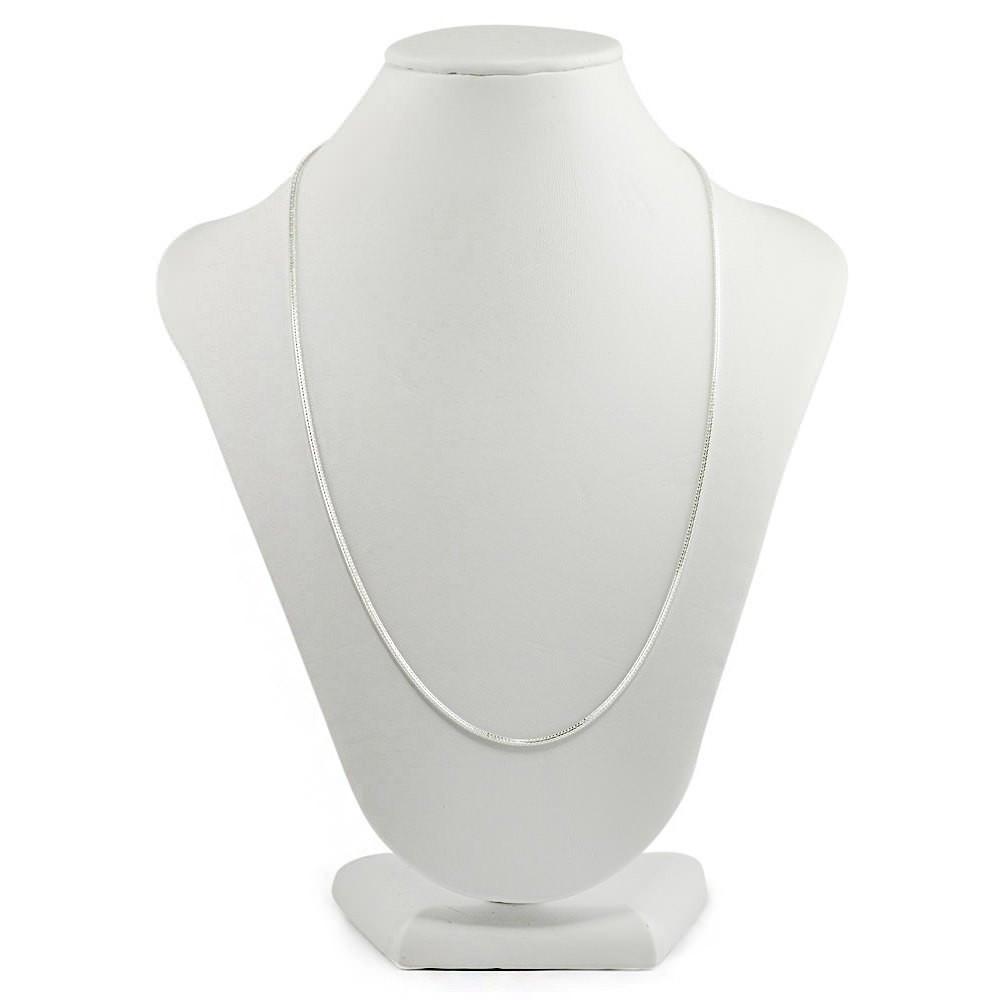 Italian Sterling Silver Chain 18 Inches in Silver color,  shape