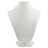 Italian Sterling Silver Chain 18 Inches in Silver color,  shape