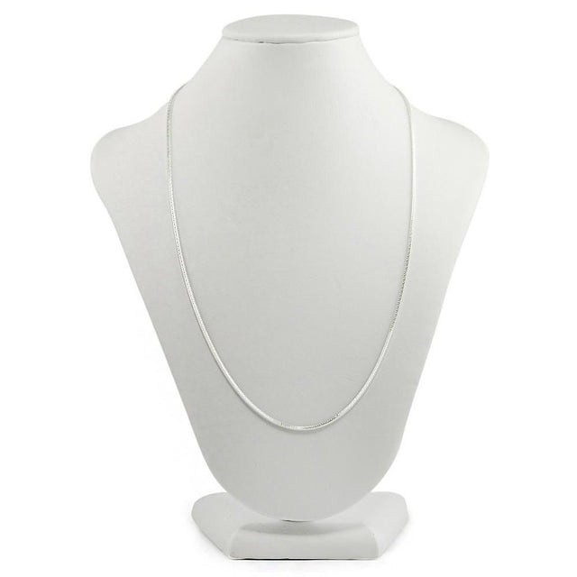 Italian Sterling Silver Chain 18 Inches in Silver color,  shape