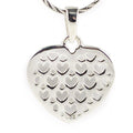 Heart Sterling Silver Pendant in Silver color