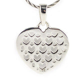 Heart Sterling Silver Pendant in Silver color