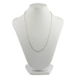 Rhodium Sterling Silver Chain 16 Inches in Silver color