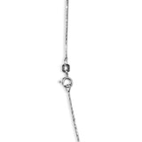 Sterling Silver Italian Box Chain 18 Inches 0.8mm in Silver color