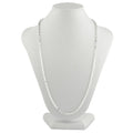 3mm Sterling Silver Box Chain 20 Inches in Silver color