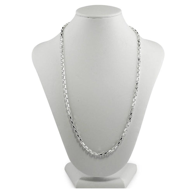 3mm Sterling Silver Box Chain 22 Inches in Silver color,  shape