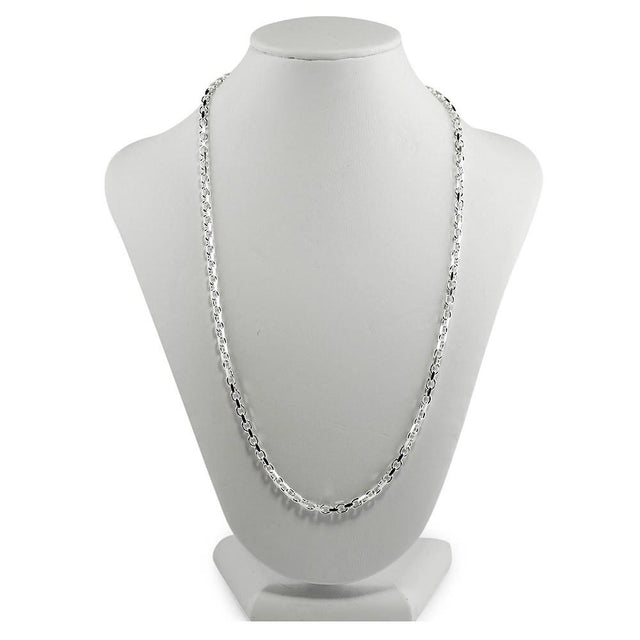 3mm Sterling Silver Box Chain 22 Inches in  color
