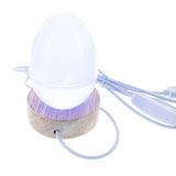 Wooden Egg or Sphere Stand Holder Display Stand LED Colorful Lights with Remote USB