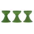 Set of 3 Lime Green Wooden Egg Stands Holders Displays 1.4 Inches in Green color