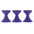 Set of 3 Purple Wooden Egg Stands Holders Displays 1.4 Inches in Purple color