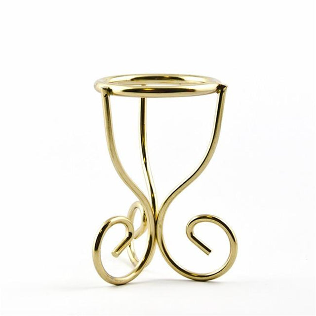 Spirals Gold Tone Metal Egg Stand Holder 2.75 Inches Tall in Gold color,  shape