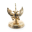 Three Headed Eagle Metal Egg Stand Holder in Gold color,  shape