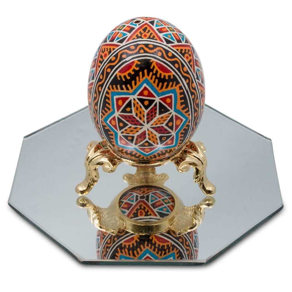 Octagon Shaped Beveled Mirror 4 Inches in White color,  shape