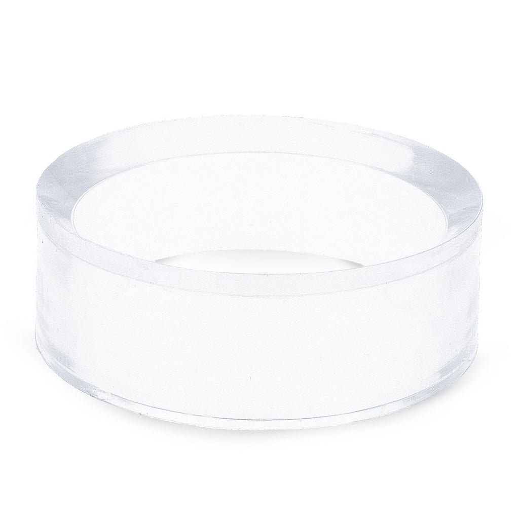 Round Clear Plastic Egg Stand Holder Display 1.78 Inches Diameter in Clear color Round