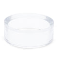 Round Clear Plastic Egg Stand Holder Display 1.78 Inches Diameter in Clear color Round