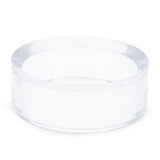 Round Clear Plastic Egg Stand Holder Display 1.78 Inches Diameter in Clear color Round