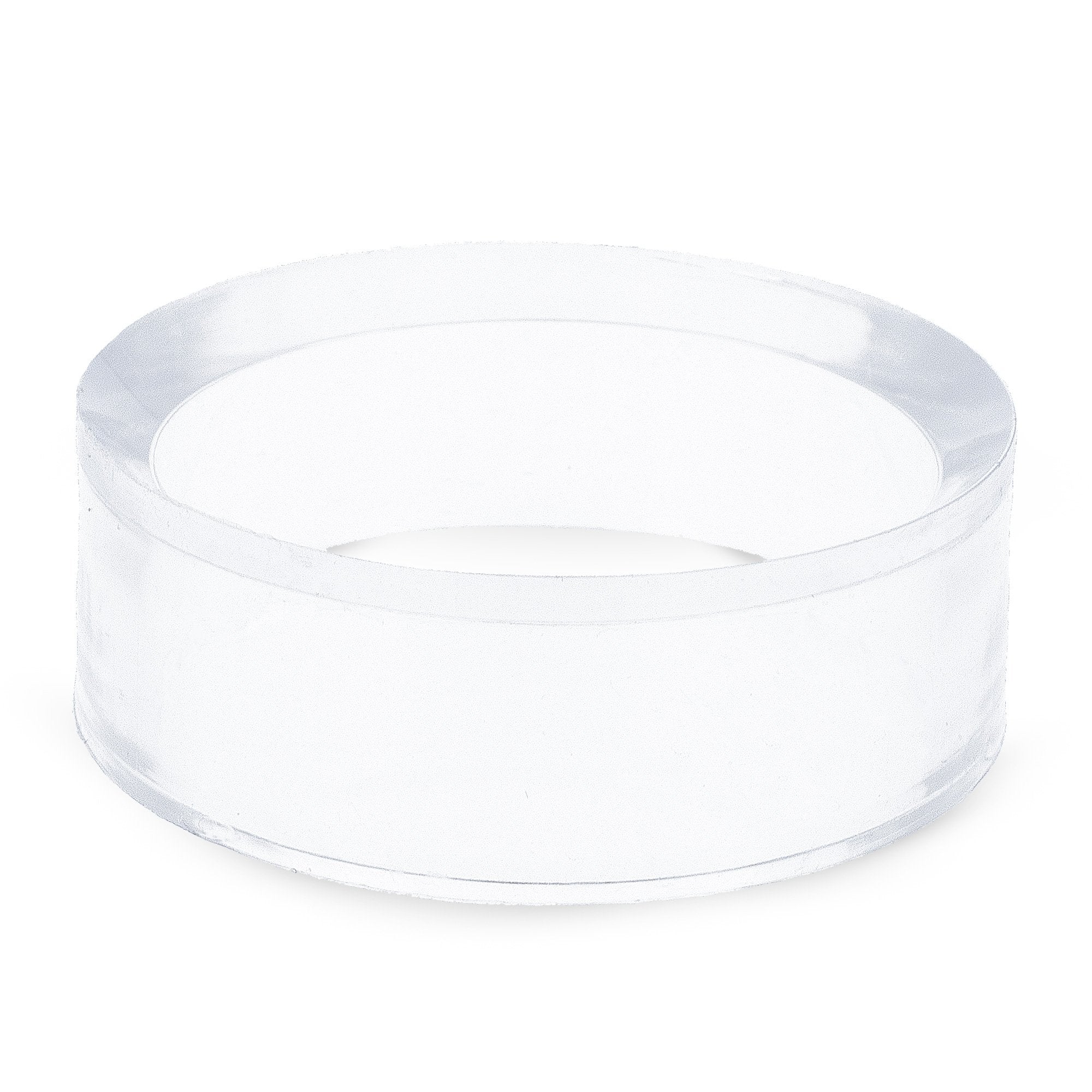 Round Clear Plastic Egg Stand Holder Display 1.78 Inches Diameter in Clear color Round