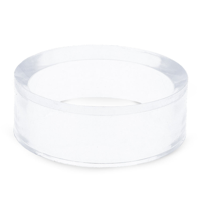 Round Clear Plastic Egg Stand Holder Display 1.78 Inches Diameter in Clear color Round