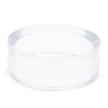 Round Clear Plastic Egg Stand Holder 1.25 Inches Diameter in Clear color Round