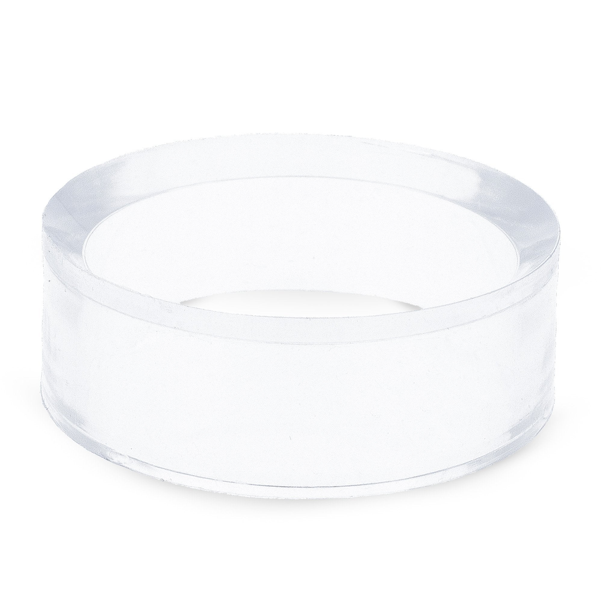 Round Clear Plastic Egg Stand Holder 1.25 Inches Diameter in Clear color Round