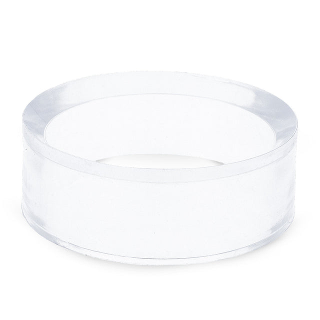 Round Clear Plastic Egg Stand Holder 1.25 Inches Diameter in Clear color Round