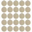 Set of 25 Christmas Ornament Circles Unfinished Wooden Shapes Cutouts DIY Crafts 2.5 Inches in Beige color Round