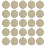 Set of 25 Christmas Ornament Circles Unfinished Wooden Shapes Cutouts DIY Crafts 2.5 Inches in Beige color Round