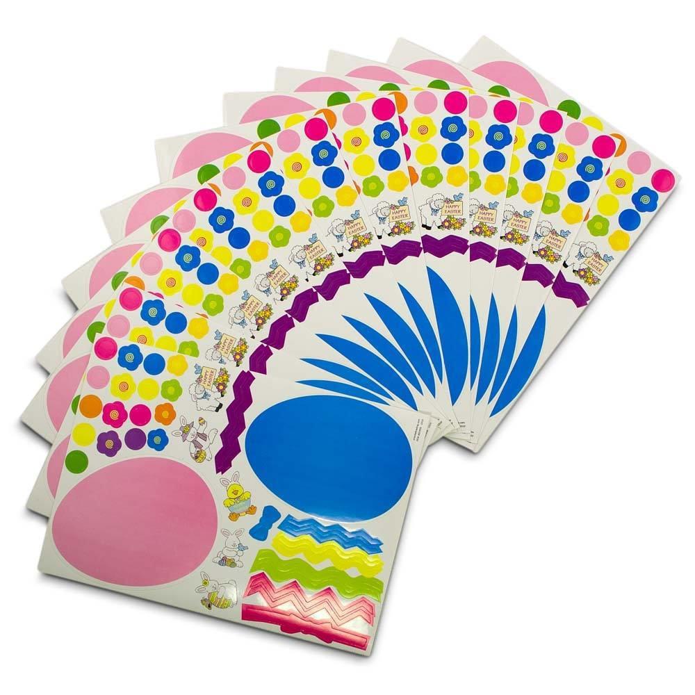 Decorate an Easter Egg Stickers in Multi color,  shape