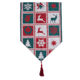 Shop Reindeer Square Patterns Christmas Tablecloth Holiday Runner 75 Inches. Buy Christmas Decor Tableware Tablerunners HYC Red Rectangular  for Sale by Online Gift Shop BestPysanky rug runners quilted Christmas table runner red tablecloths crochet lace cheap inexpensive coffee table emroidery embroidered