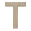 Unfinished Wooden Arial Font Letter T (6.25 Inches) in Beige color