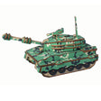 Tank Model Kit - Wooden Laser-Cut 3D Puzzle (137 Pcs) in Green color,  shape