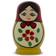 Matryoshka Doll Fridge Magnet in Yellow color,  shape