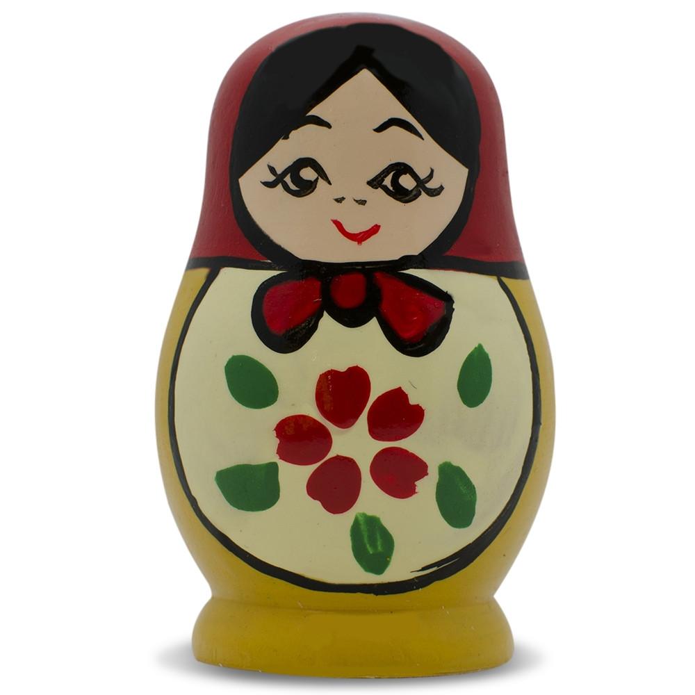 Matryoshka Doll Fridge Magnet in Yellow color