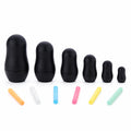 Set of 6 Reusable Chalkboard Matryoshka Nesting Figurines Set with Chalk Creative DIY Drawing Gift Set in Multi color