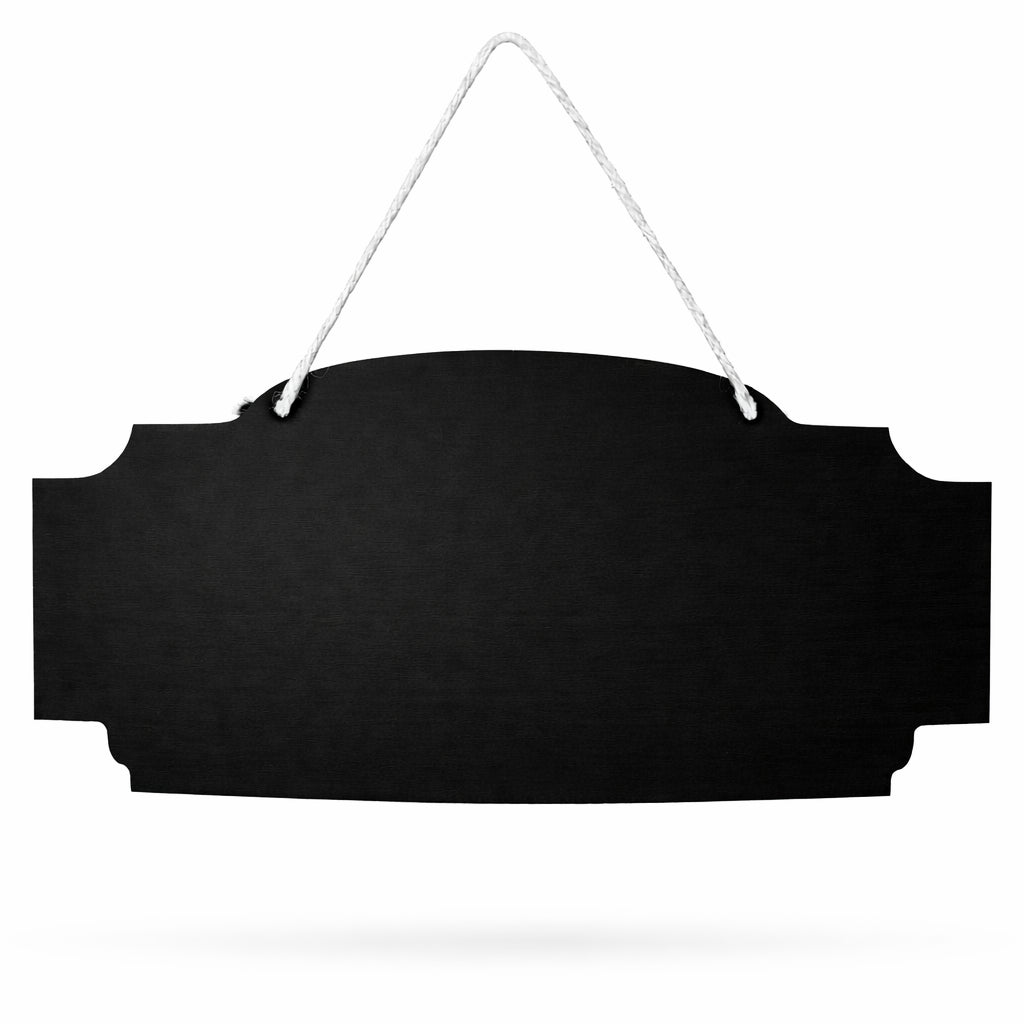 Blackboard, Erasable Hanging Chalkboard- Sign Display Board 12 Inch Wide in Black color