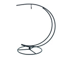 Double Curve Crescent Black Metal Ornament Display Stand 9.25 Inches in Black color