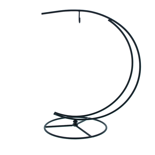 Elegant Moon-Inspired Black Iron Ornament Display Stand in Gold color