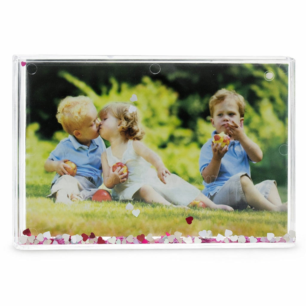 Rectangular Clear Plastic Water Globe Picture FrameChina , dimensions in inches: 4.2 x  x 6.2
