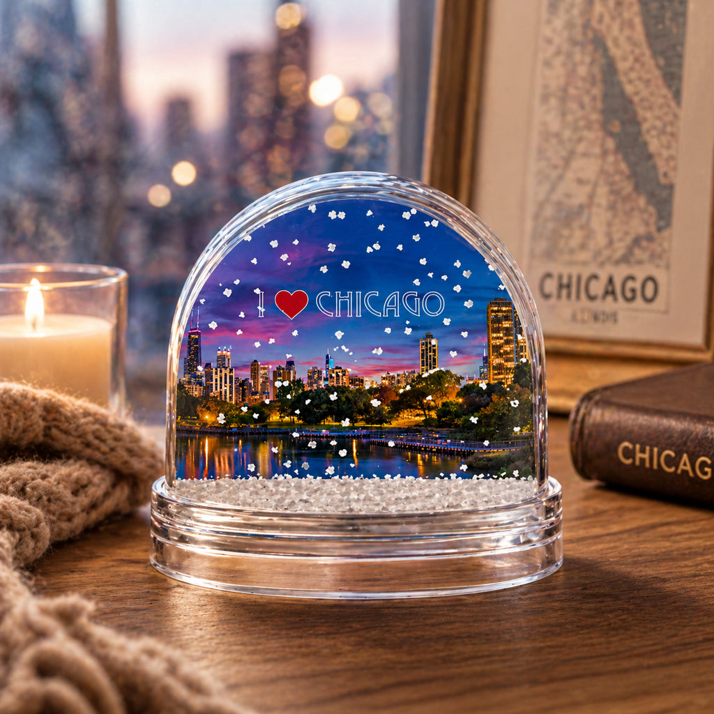 Buy Water Globe Picture Frames Travel Chicago by BestPysanky Online Gift Ship