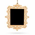Blackboard, Erasable Hanging Chalkboard Ornament- Sign Display Board 8 Inches Tall in Black color Rectangular