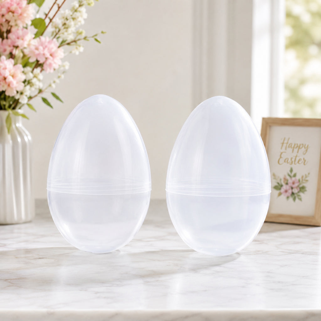 Buy Easter Eggs Plastic Solid Color Clear Large Egg by BestPysanky Online Gift Ship