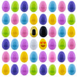 Set of 48 Plastic Easter Eggs in Pastel, Gold, White, and Black 2.25 Inches in Multi color Oval