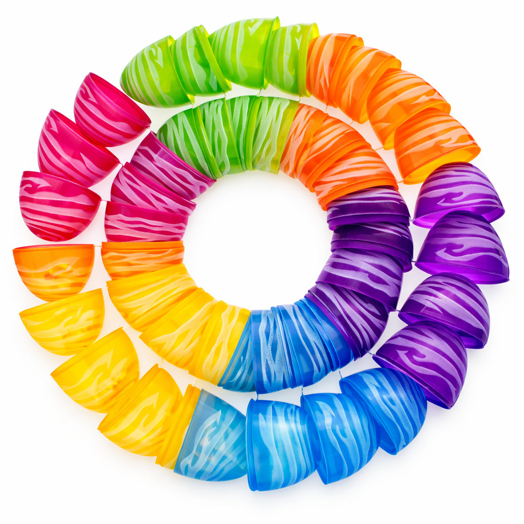 Shop Set of 24 Colorful Zebra Print Fillable Plastic Easter Eggs 2.25 Inches. Buy Easter Eggs > Plastic > Solid Color Multi Oval