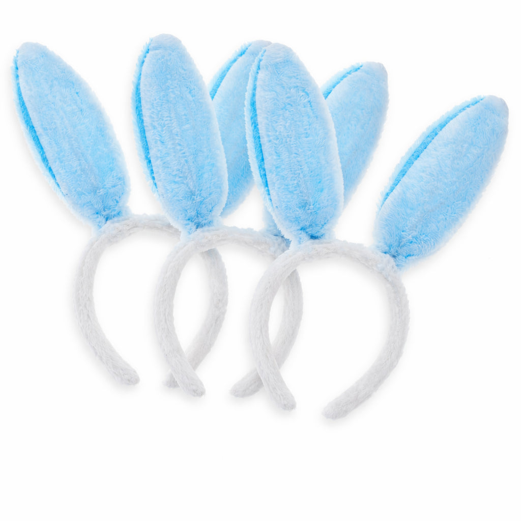 Shop Set of 3 Costume Bunny Ear Headbands in Bright Blue, Each 11.7 Inches. Buy Easter > Bunny Ears Blue