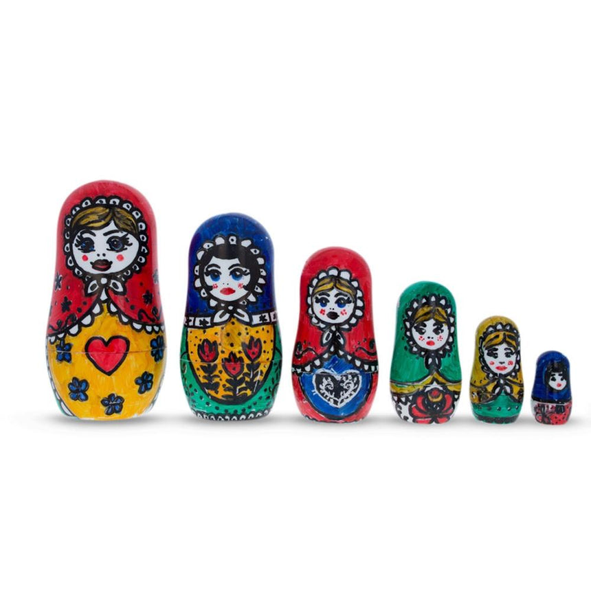 Set of 6 Erasable White Blank Canvas Plastic Dolls , dimensions in inches: 4.5 x 3 x