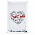 Father's Day Clear Rectangular Plastic Glitter Water Picture Frame in Clear color Rectangular