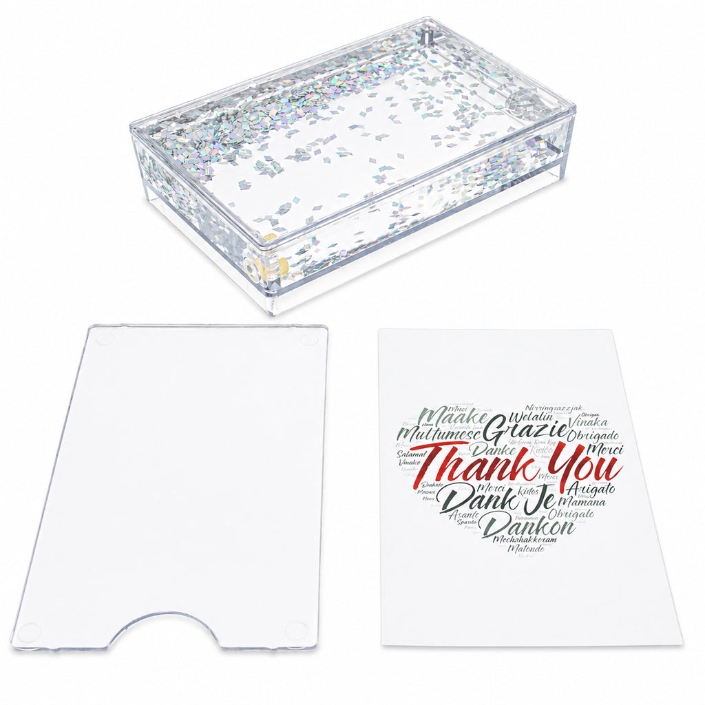 Shop Father's Day Clear Rectangular Plastic Glitter Water Picture Frame. Buy Water Globe Picture Frames Clear Rectangular