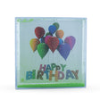 Shimmering Memories: Square Clear Plastic Glitter Water Picture Frame in Clear color, Square shape